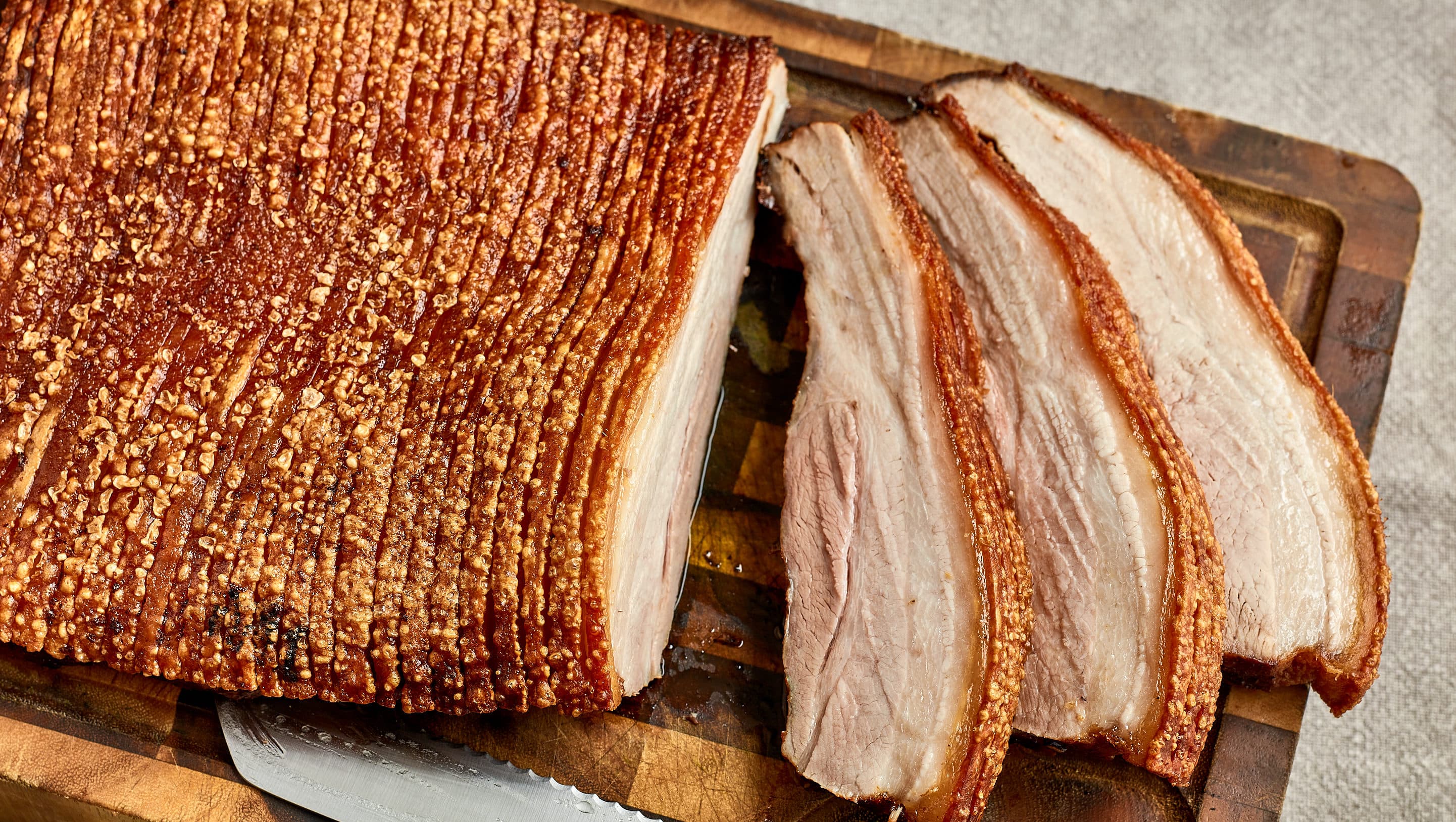Pork belly in Asian marinade