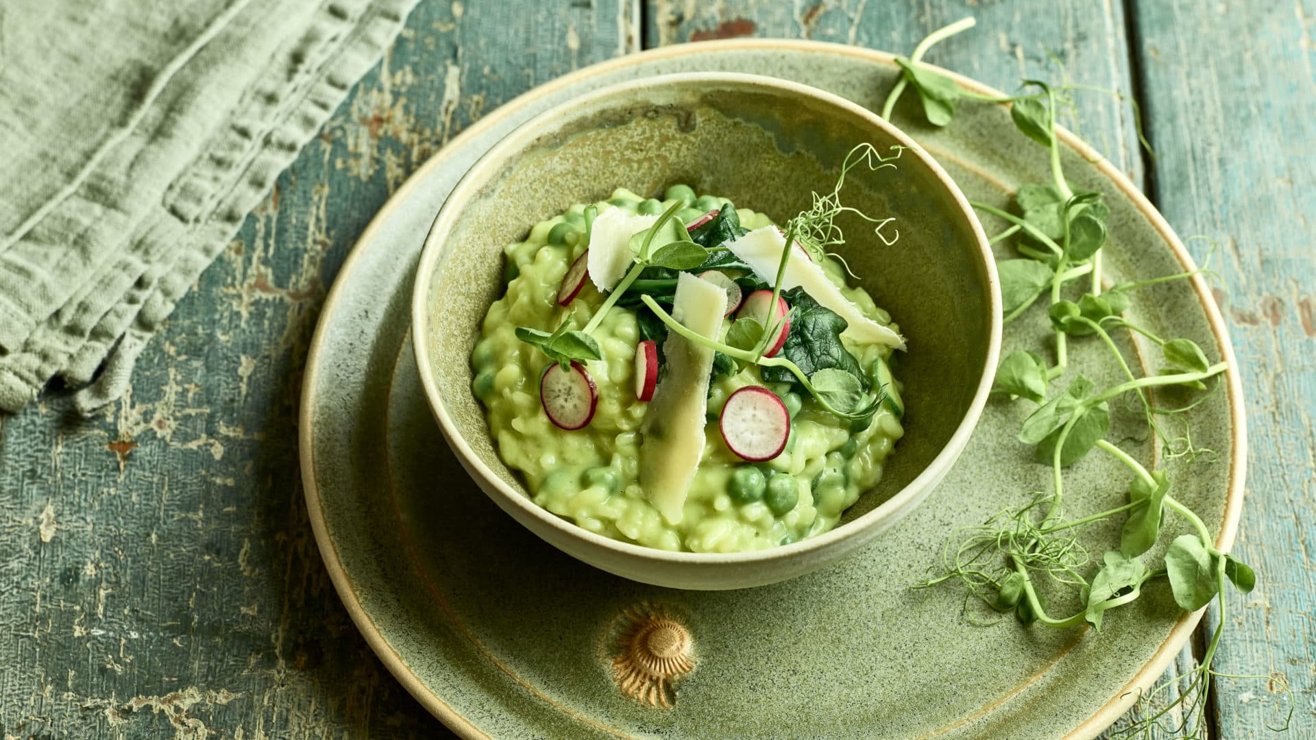 Pea risotto - Step 1