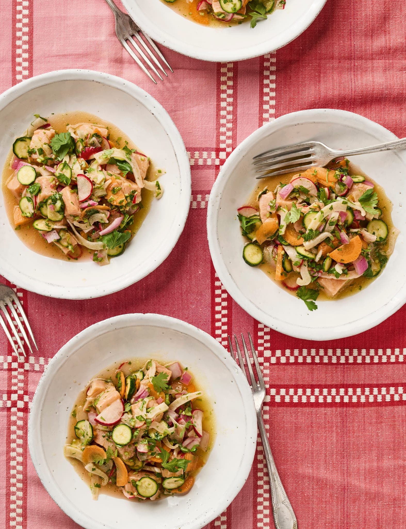 Salmon and Vegetable Ceviche