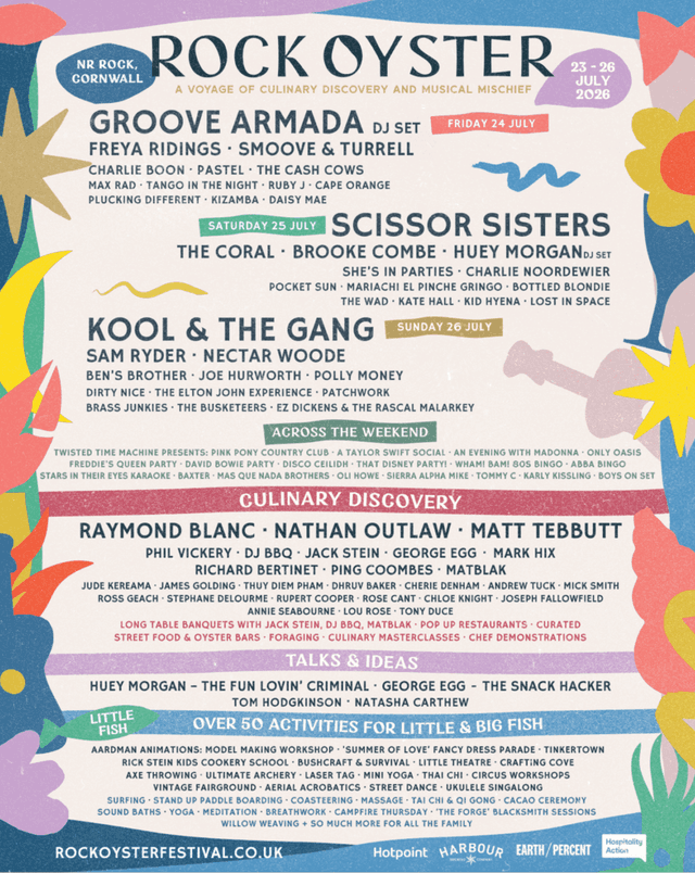 Rock Oyster Food Festival - 25th July 2026