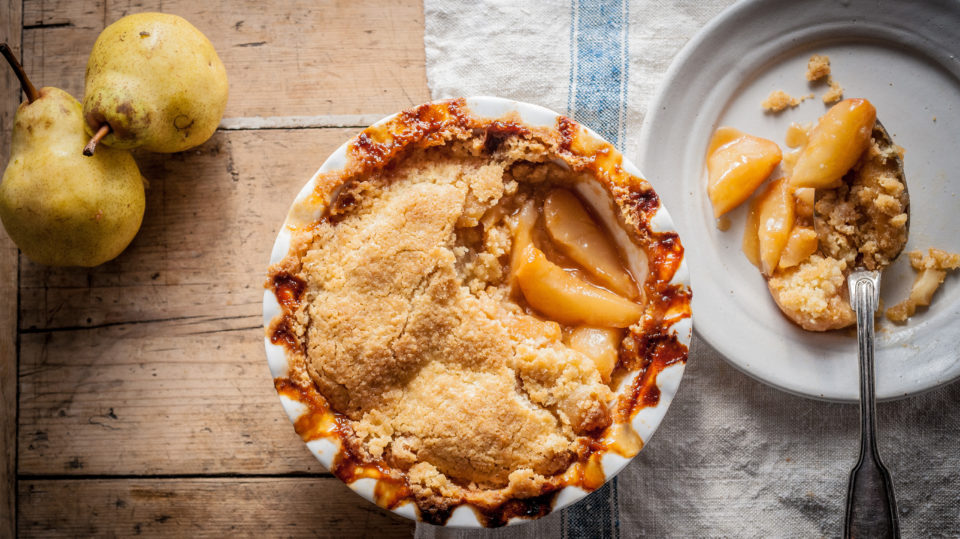 Pear and ginger crumble - Raymond Blanc OBE